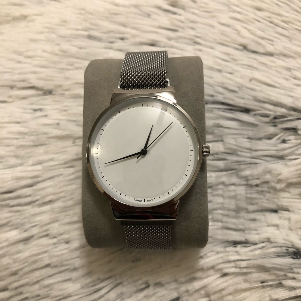 Watch analog Silver/white for woman